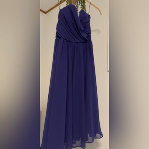 Asos purple strapless party or wedding guest dress US size 6 EU 38